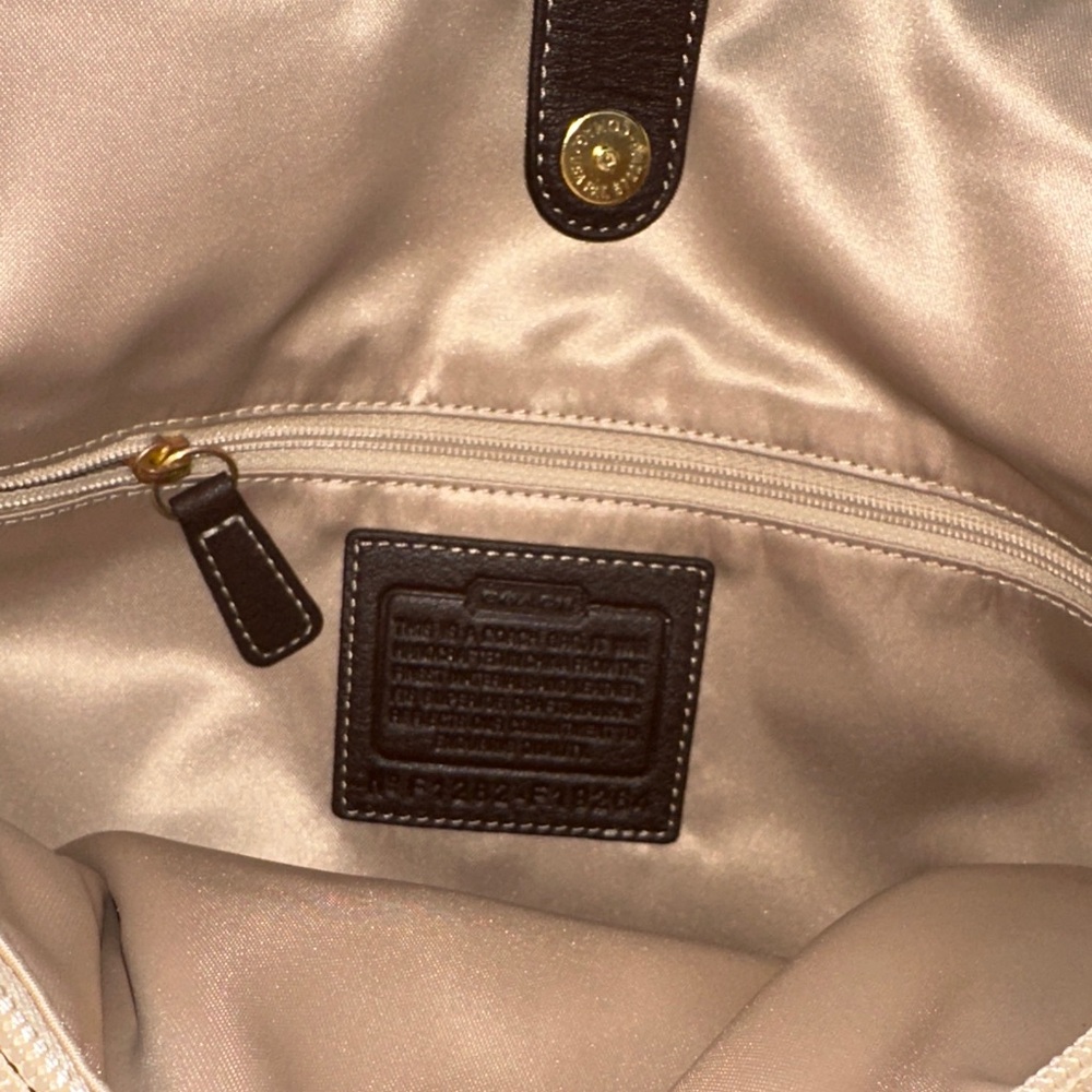 Coach Dark Brown Leather Shoulder Bag - Picture 4 of 8